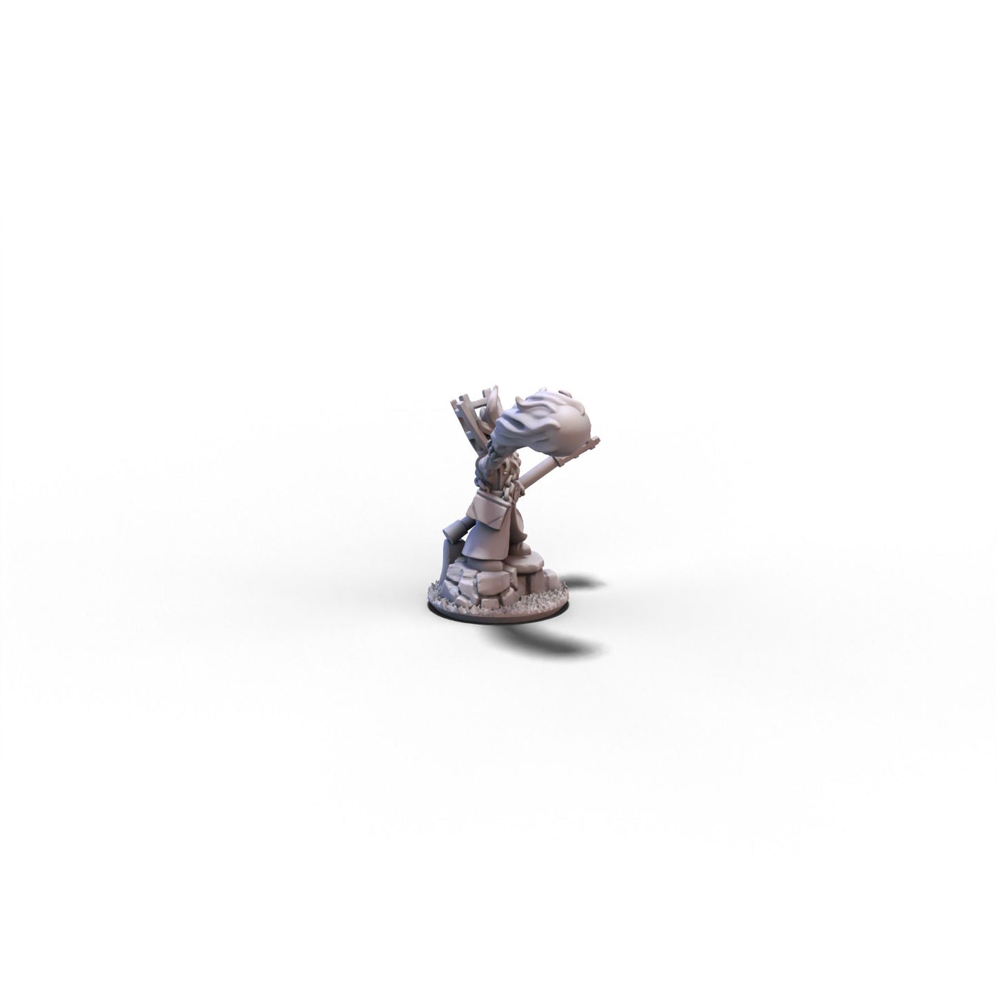 Empire | Fire Wizard on Rock | 10mm/15mm