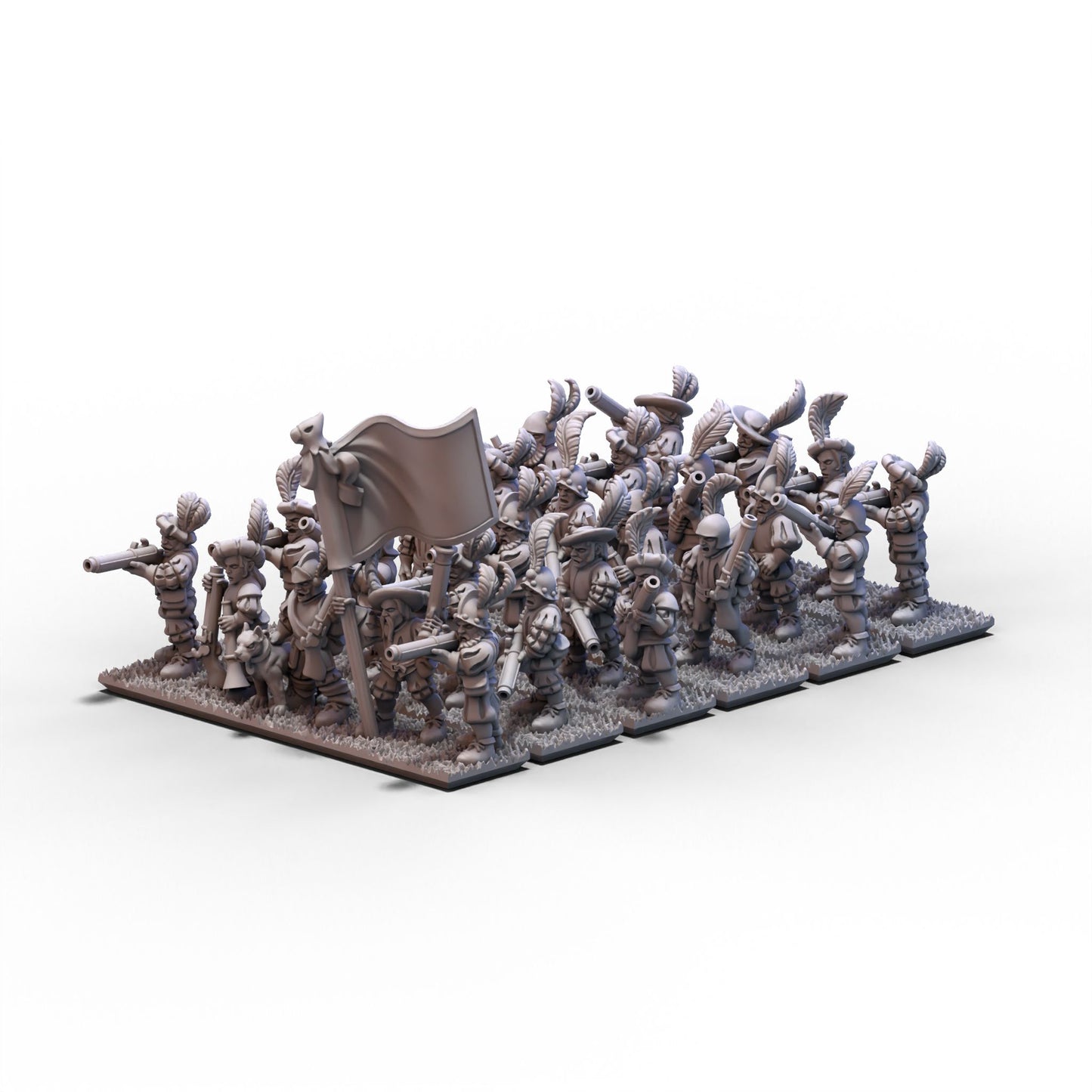 Empire | Musketeers Unit 1 (Banner 1) | 10mm/15mm