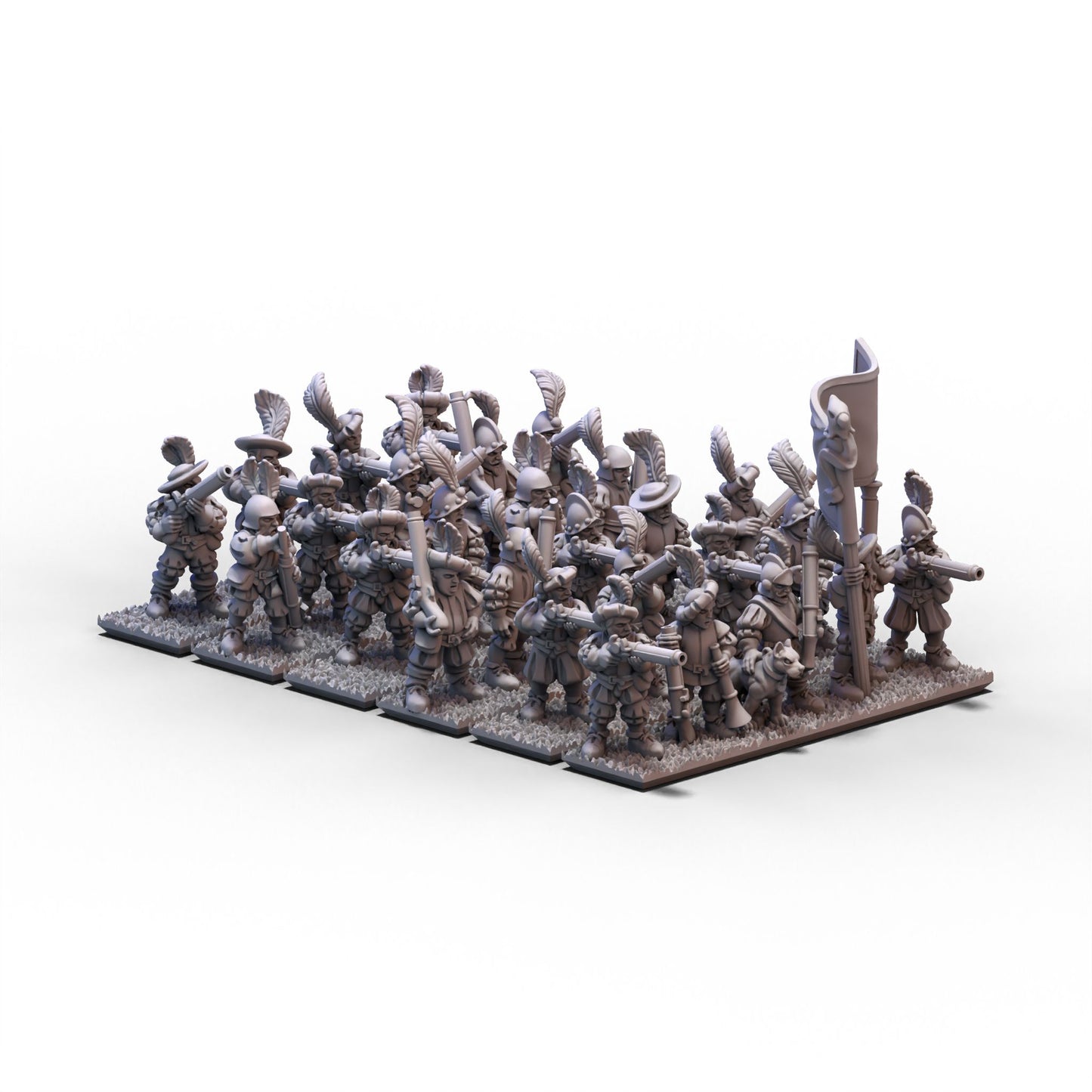 Empire | Musketeers Unit 1 (Banner 1) | 10mm/15mm