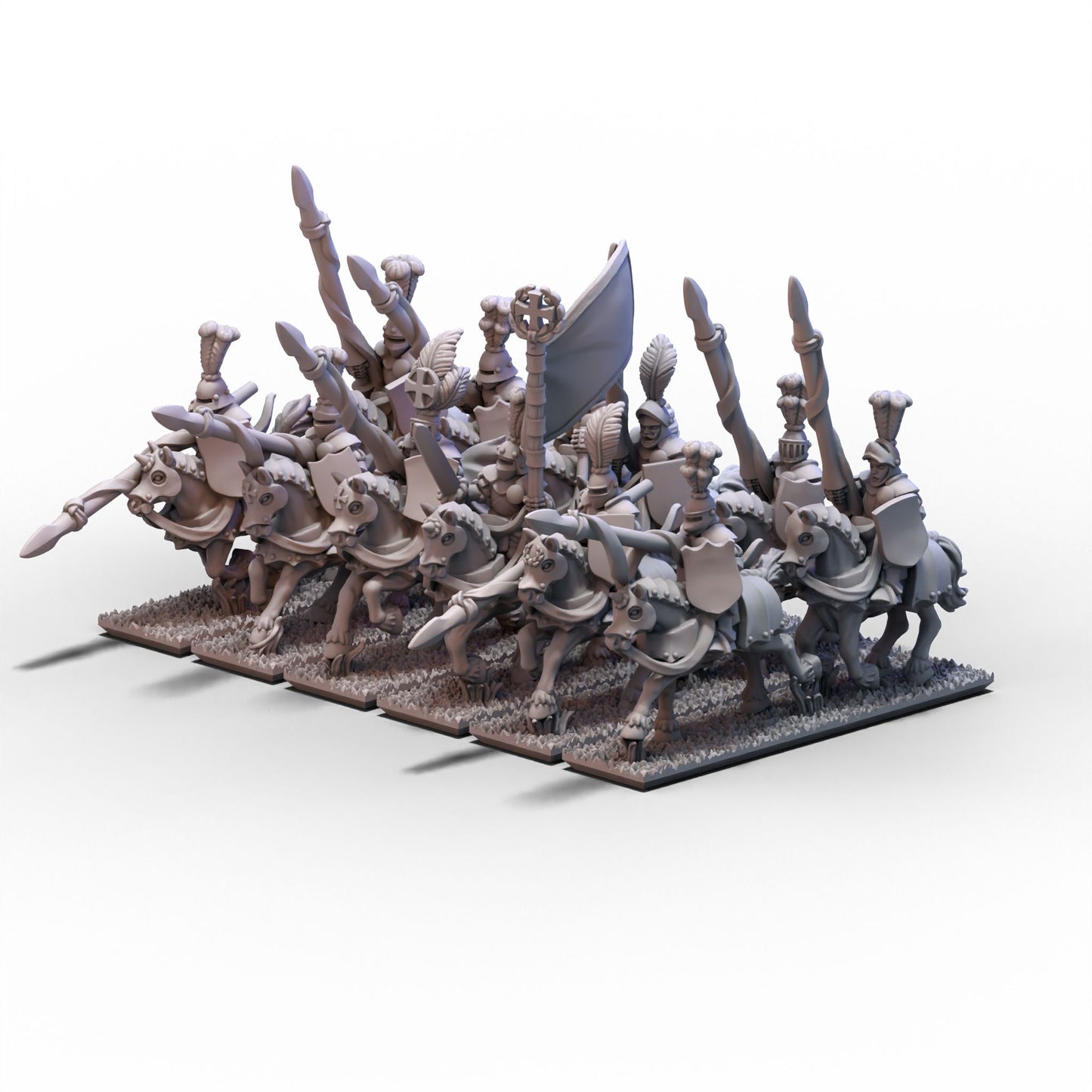 Empire | Knights Unit 2 Cross (Banner 1) | 10mm/15mm