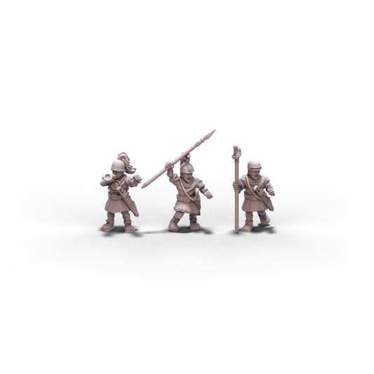 Mercenaries | Iberian Caetrati Command Group | 15mm/28mm miniatures