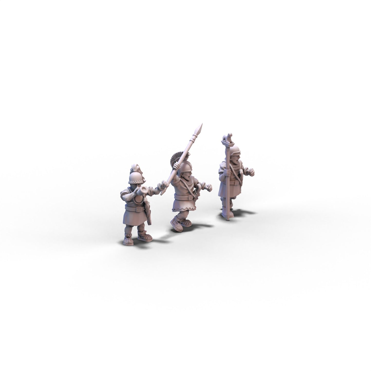 Mercenaries | Iberian Caetrati Command Group | 15mm/28mm miniatures