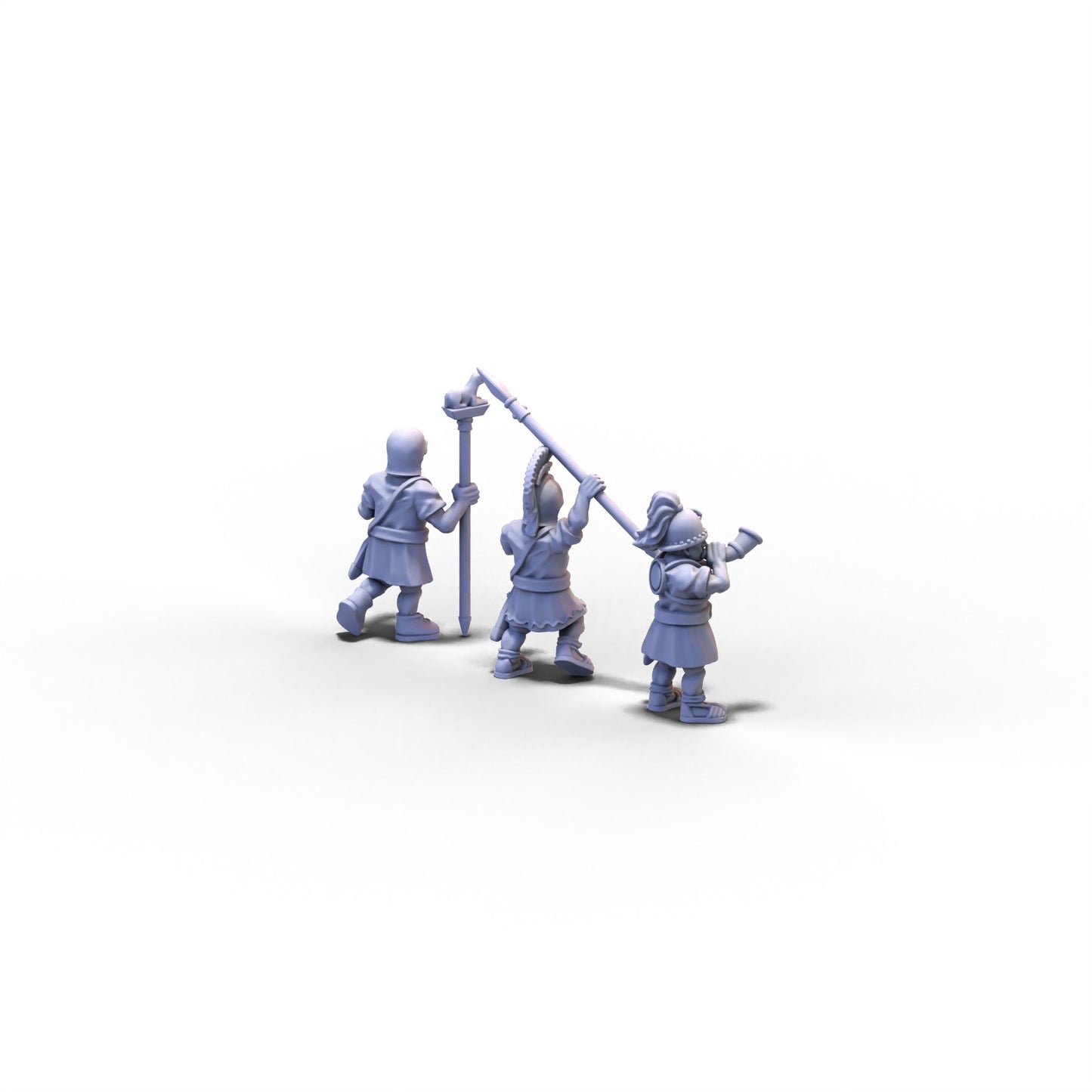 Mercenaries | Iberian Caetrati Command Group | 15mm/28mm miniatures
