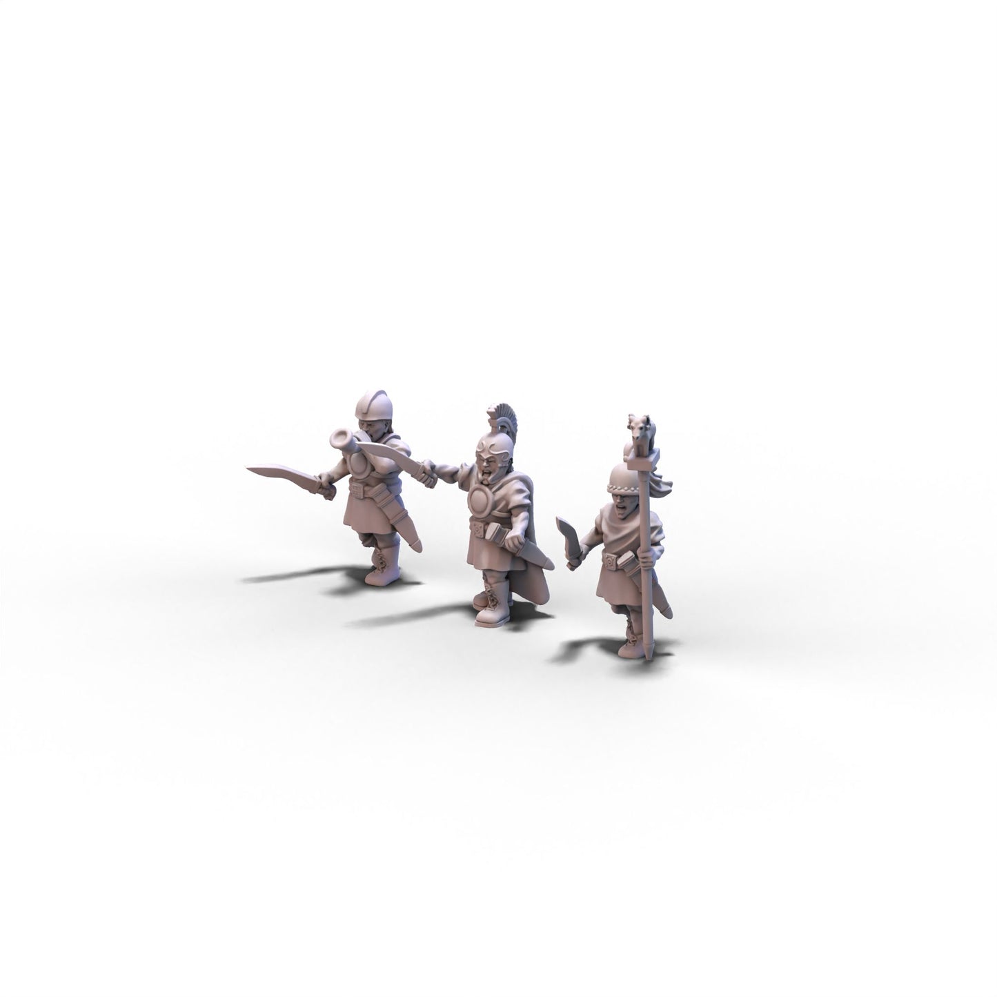 Mercenaries | Iberian Scutarii Command Group | 15mm/28mm miniatures