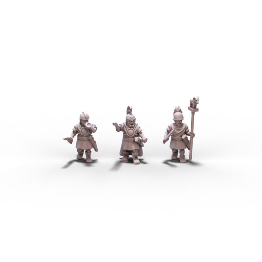 Mercenaries | Iberian Scutarii Command Group | 15mm/28mm miniatures