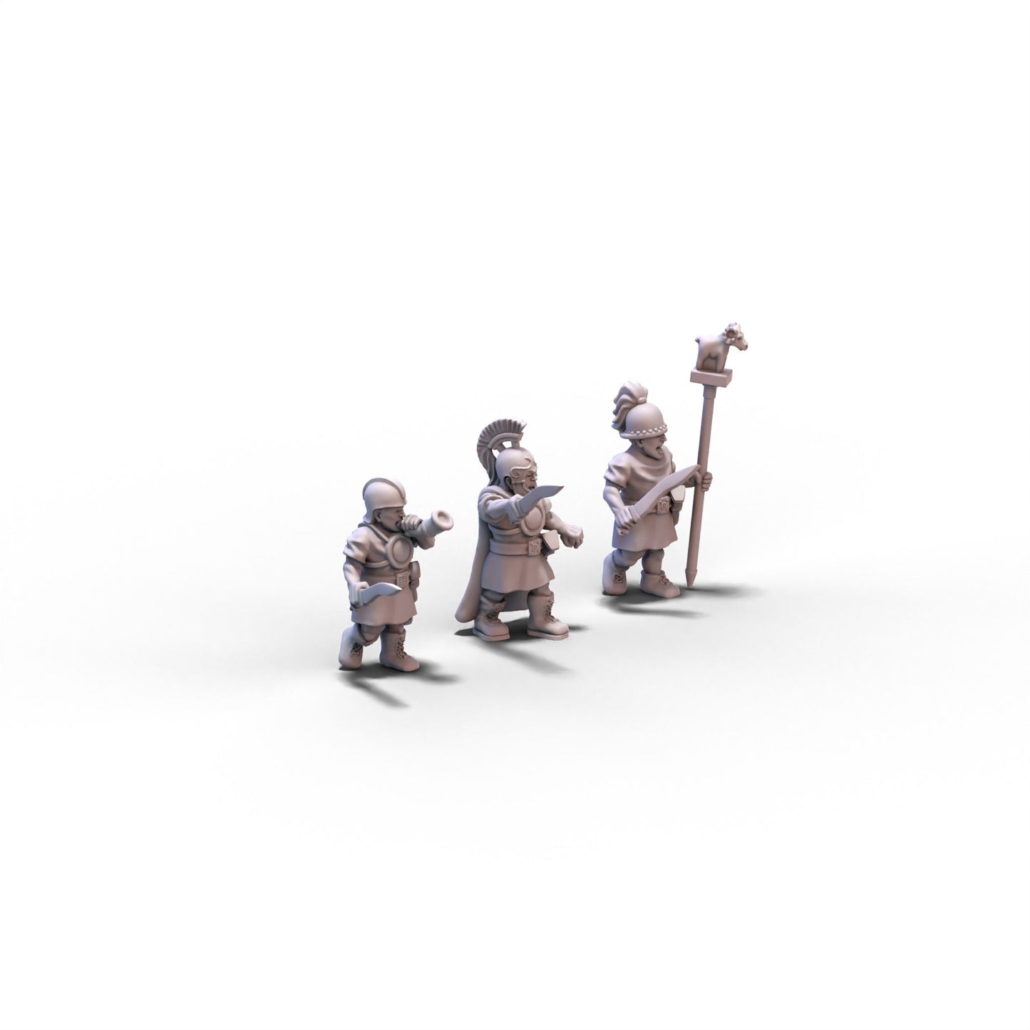Mercenaries | Iberian Scutarii Command Group | 15mm/28mm miniatures