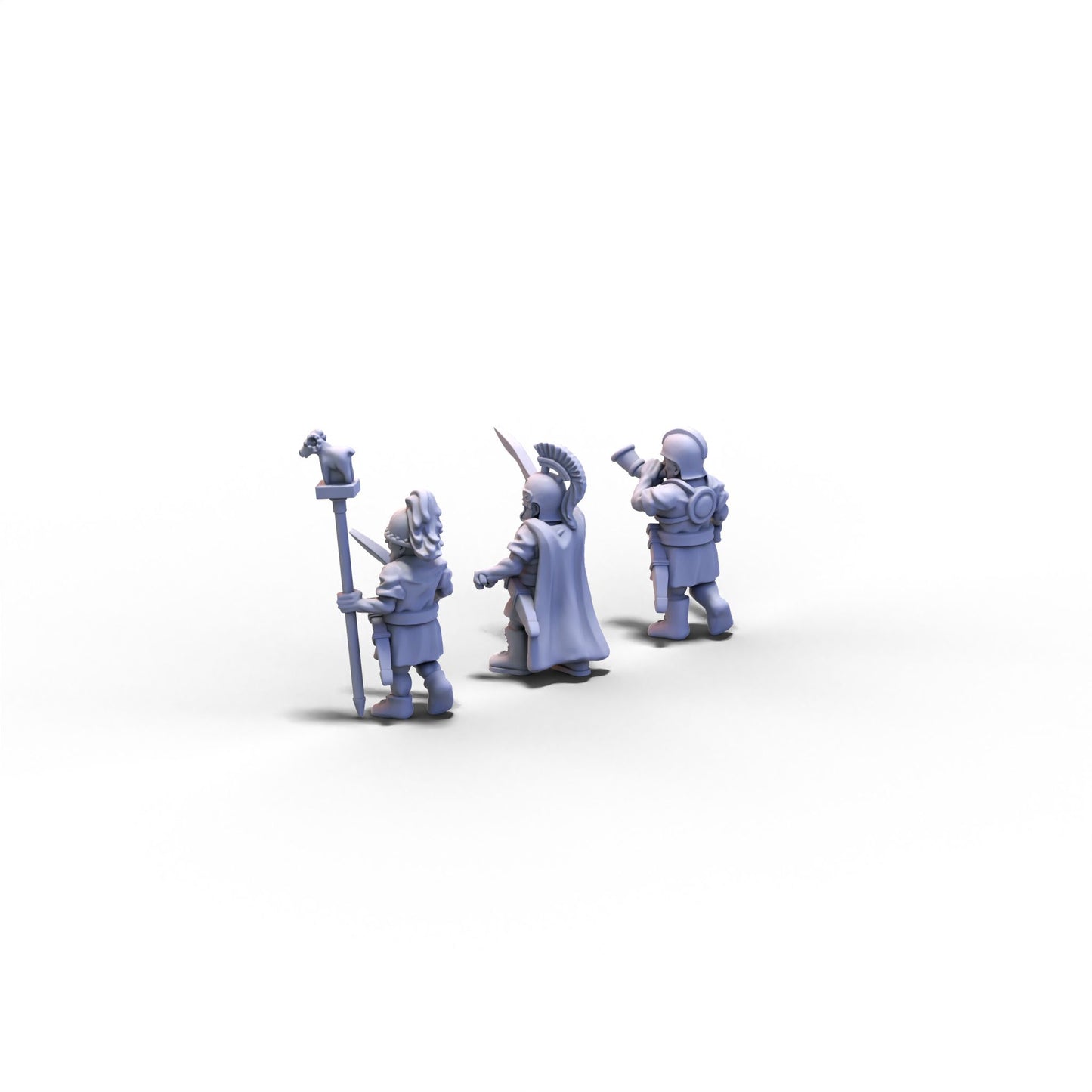 Mercenaries | Iberian Scutarii Command Group | 15mm/28mm miniatures