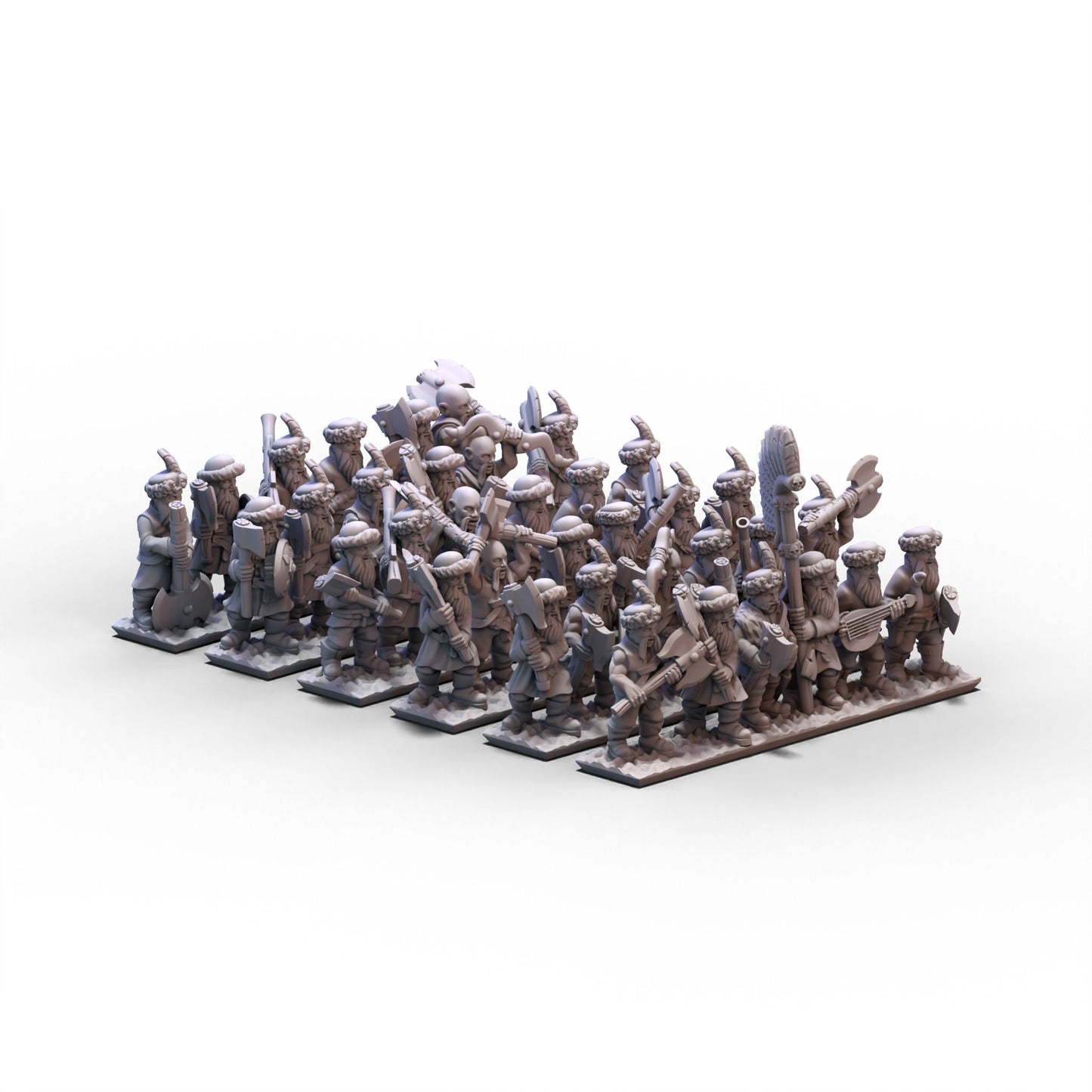 Northern Tzardom | Axemen Infantry Unit 2 | 10mm/15mm