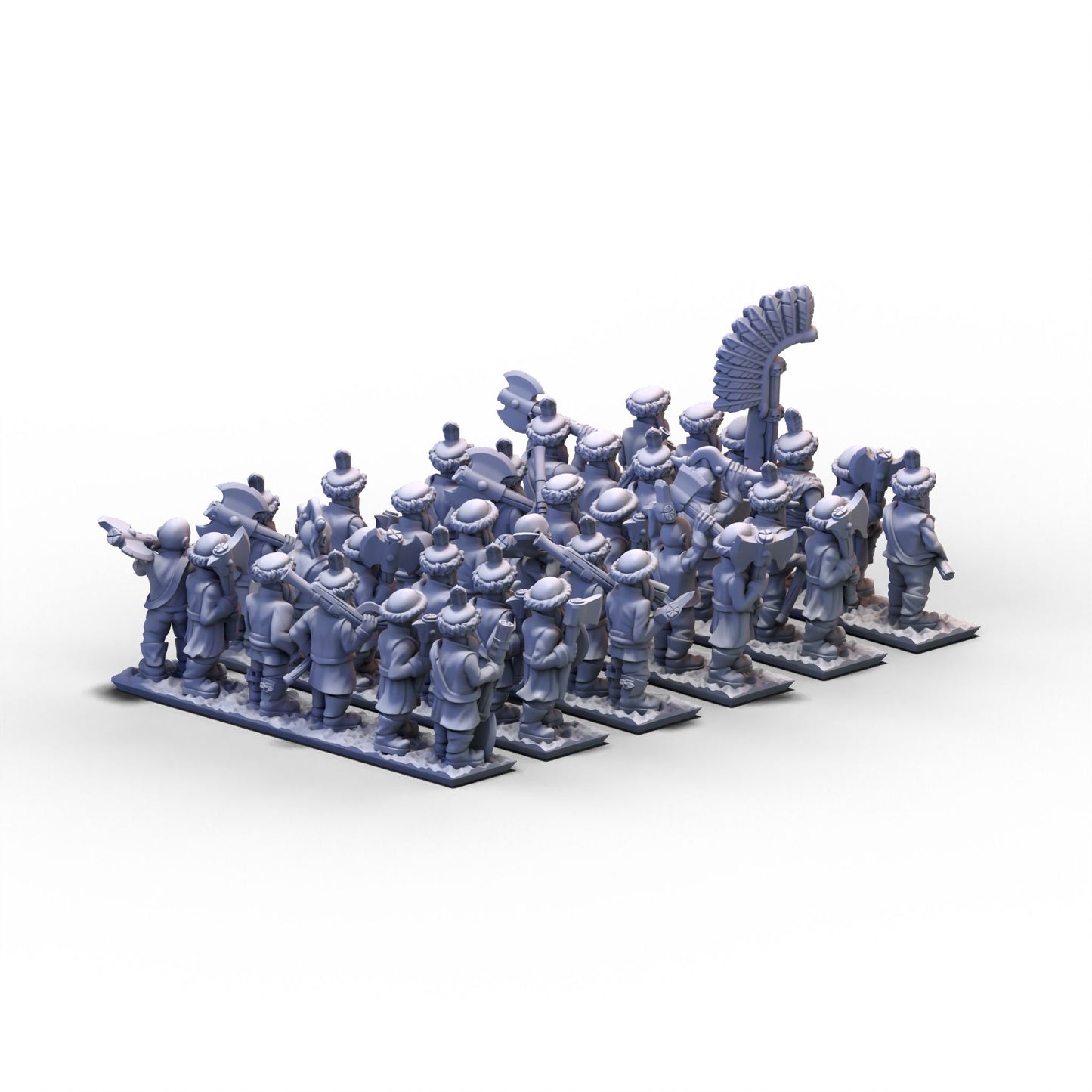 Northern Tzardom | Axemen Infantry Unit 2 | 10mm/15mm