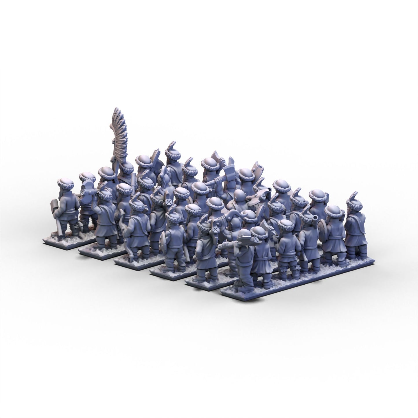 Northern Tzardom | Axemen Infantry Unit 2 | 10mm/15mm