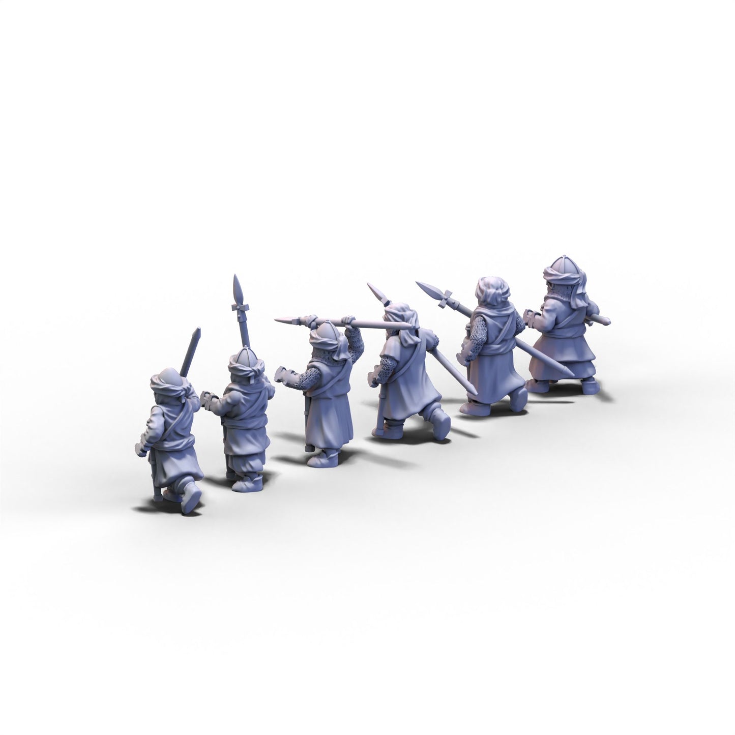 Moors | Warriors with Spears | 15mm/28mm miniatures