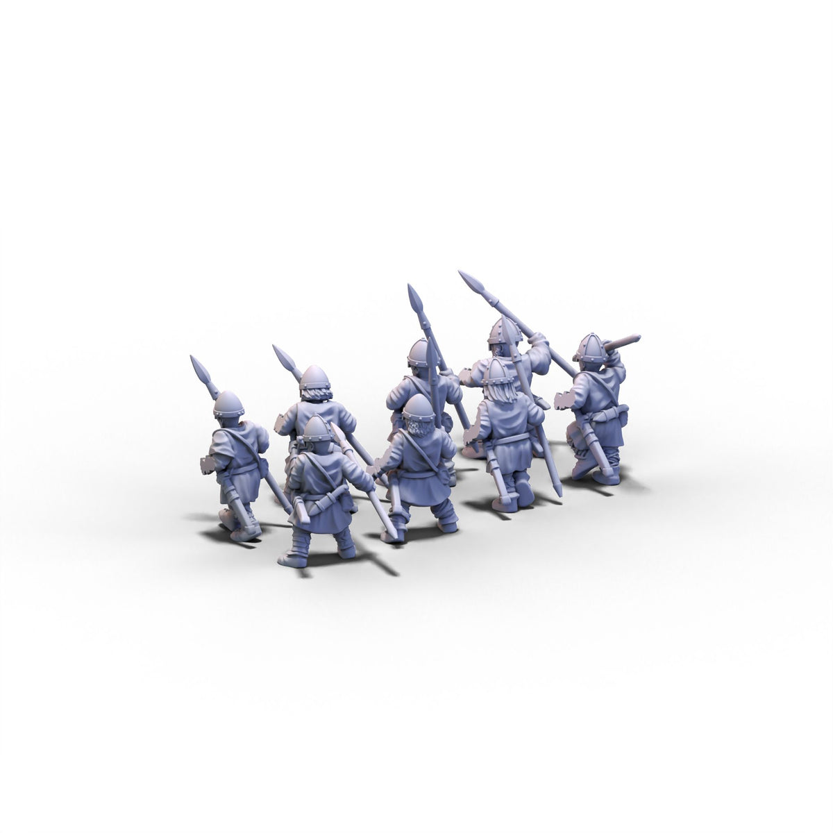 Normans | Unarmored Warriors | 15mm/28mm miniatures