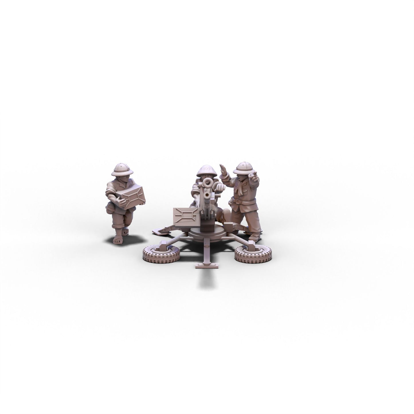 NVA | ZPU 1 Anti-Aircraft Gun (Vietnam) | 15mm/28mm miniatures