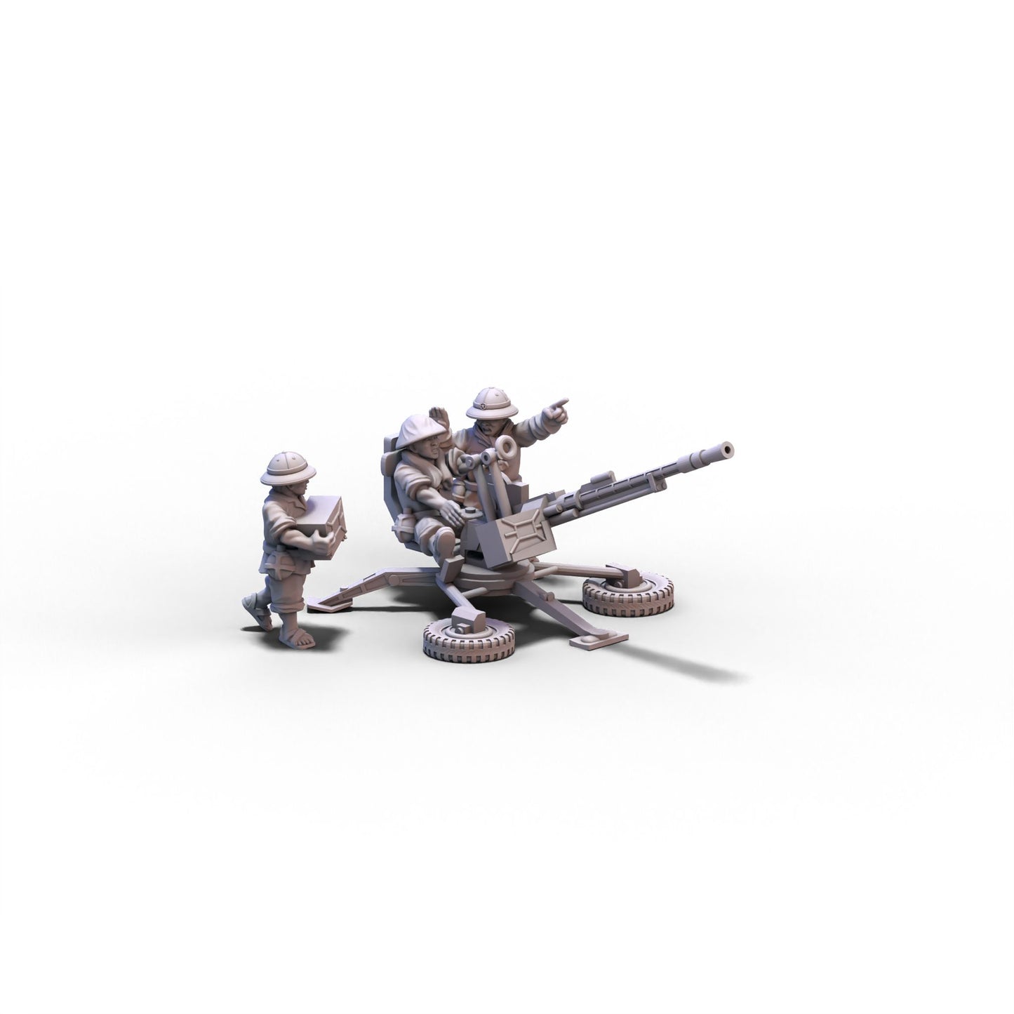NVA | ZPU 1 Anti-Aircraft Gun (Vietnam) | 15mm/28mm miniatures