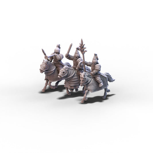 Mercenaries | Parthian Cataphracts Command Group | 15mm/28mm miniatures