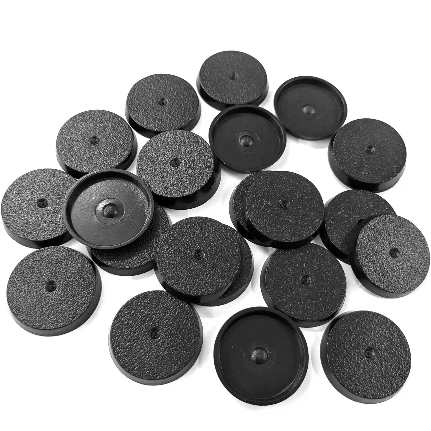 25mm round plastic bases