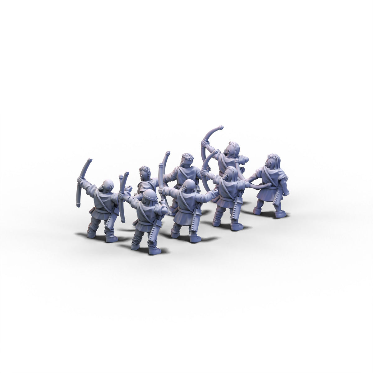 Vikings | Unarmored Archers | 15mm/28mm miniatures