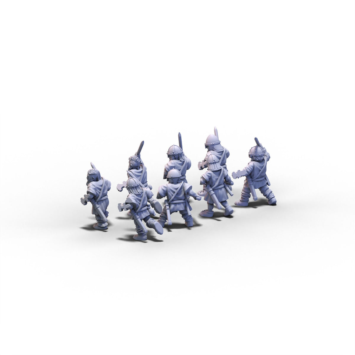 Vikings | Unarmored Warriors | 15mm/28mm miniatures