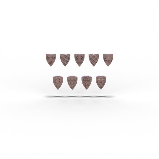 Medieval French Knight Shields | 15mm/28mm miniatures