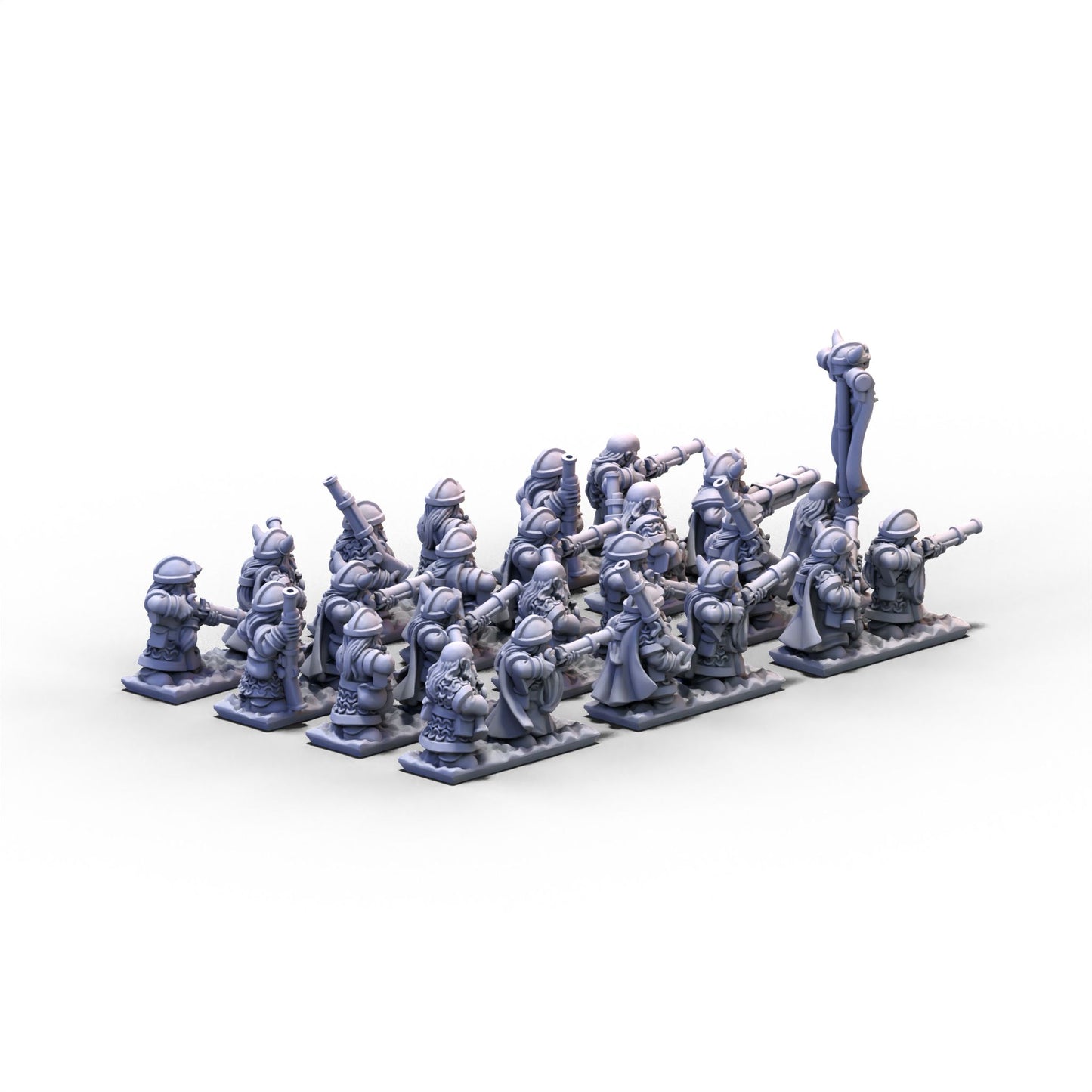 Dwarves | Dwarf Muskets Unit 1 | 10mm/15mm