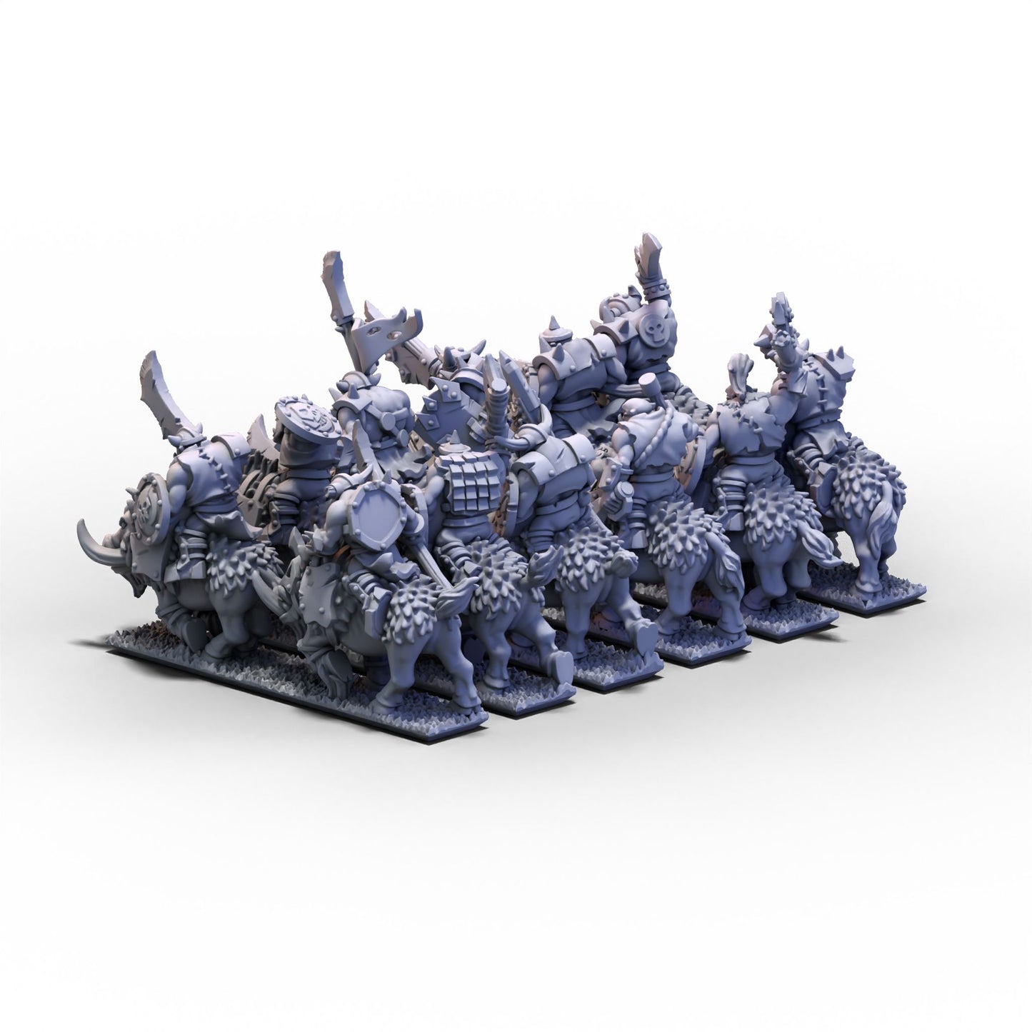 Orcs and Goblins (FD) | Orc Boar Riders Unit 1 | 10mm/15mm