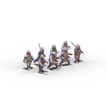 Anglo-Saxons | Warriors with Seaxes | 15mm/28mm miniatures