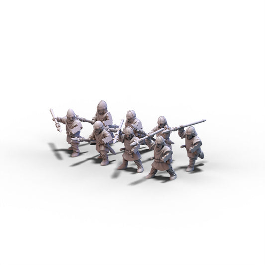 Anglo-Saxons | Warriors with Spears | 15mm/28mm miniatures