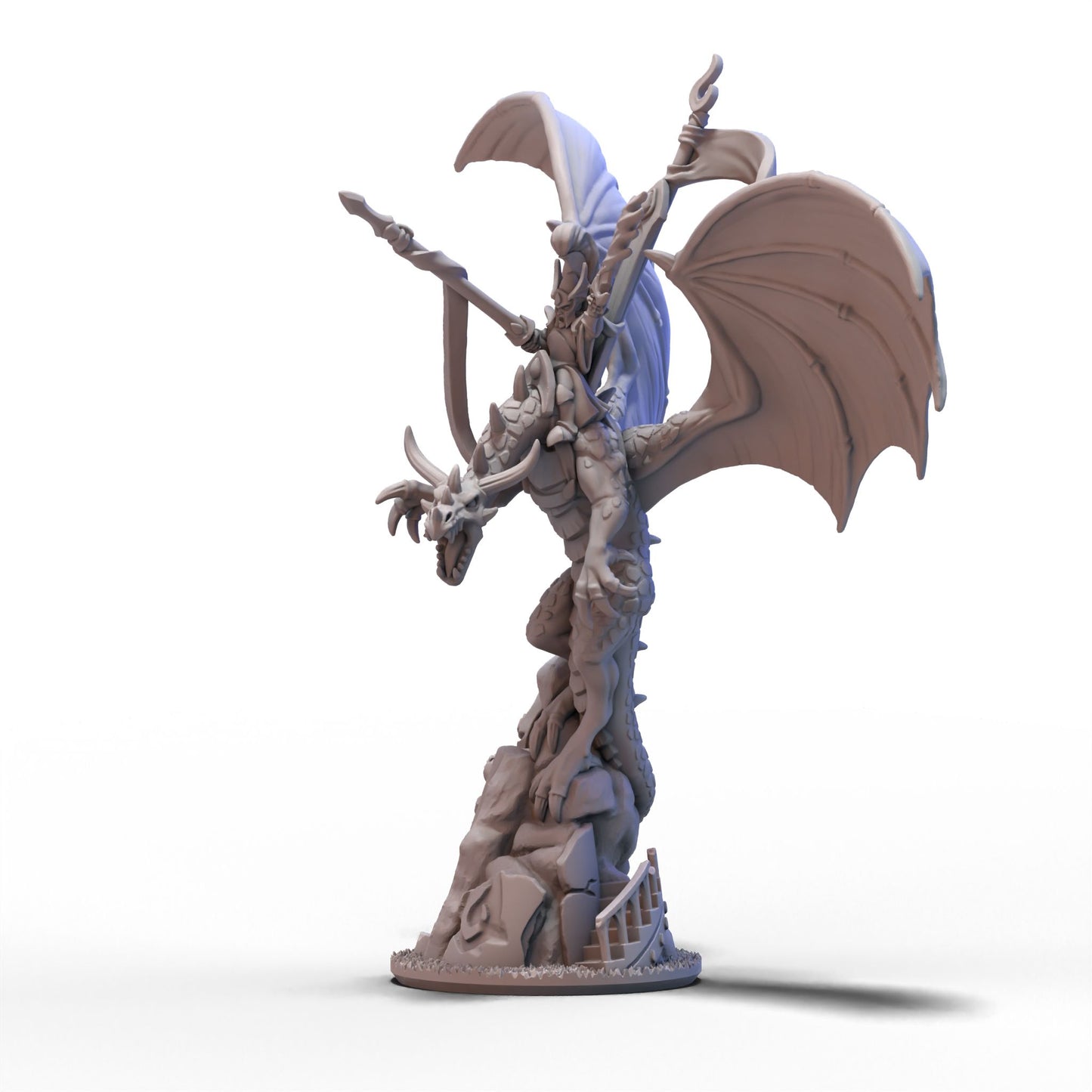 Aurethil Court | Dragon with Hero | 10mm/15mm