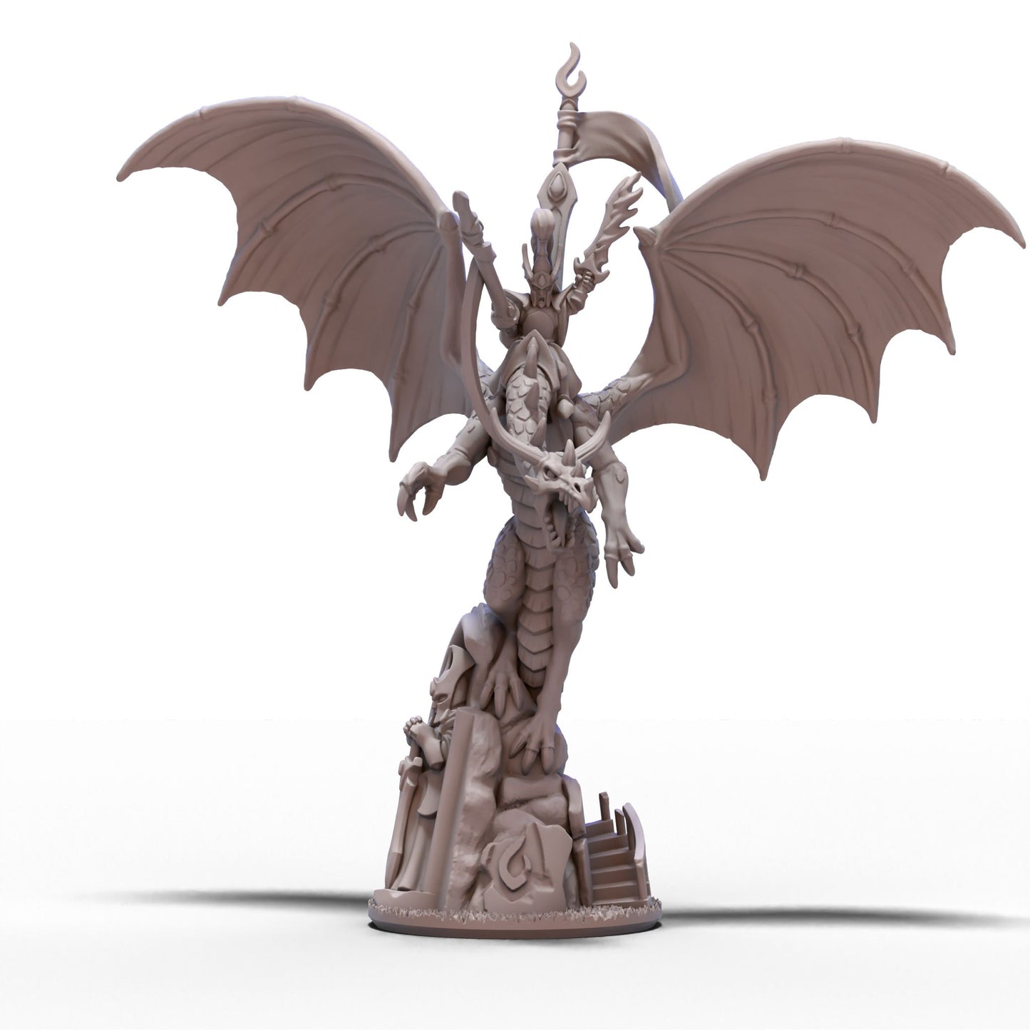 Aurethil Court | Dragon with Hero | 10mm/15mm