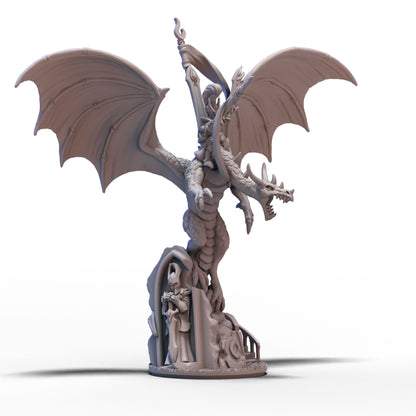 Aurethil Court | Dragon with Hero | 10mm/15mm