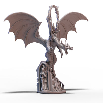 Aurethil Court | Dragon with Wizard | 10mm/15mm