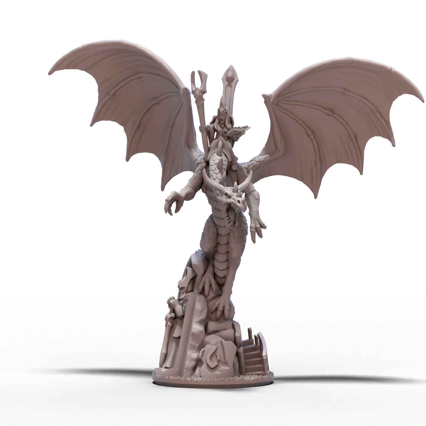 Aurethil Court | Dragon with Wizard (no magic) | 10mm/15mm