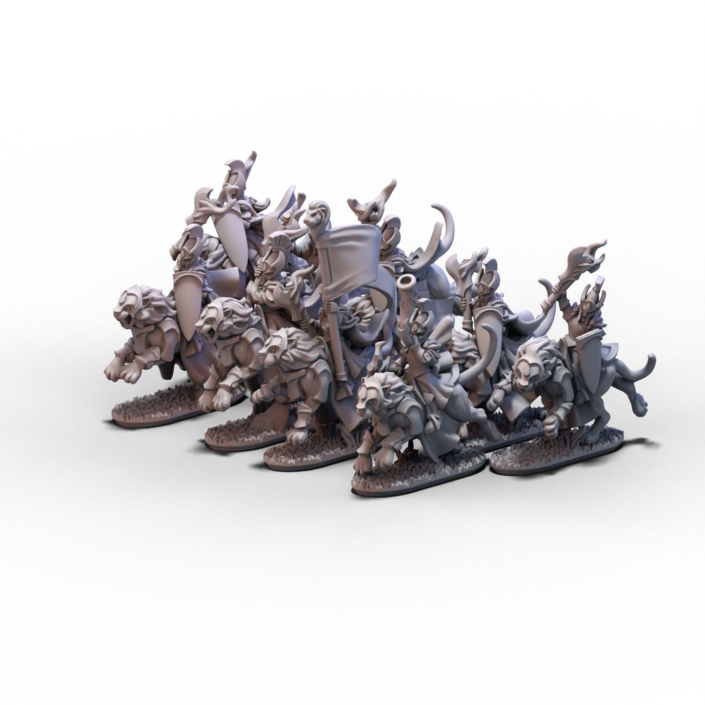 Aurethil Court | Lion Cavalry Unit 1 | 10mm/15mm