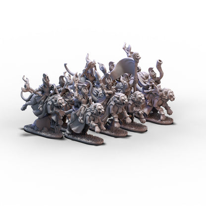 Aurethil Court | Lion Cavalry Unit 1 | 10mm/15mm