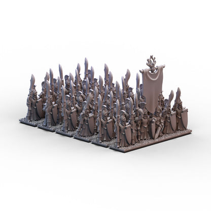 Aurethil Court | Glaive Infantry Unit 1 | 10mm/15mm