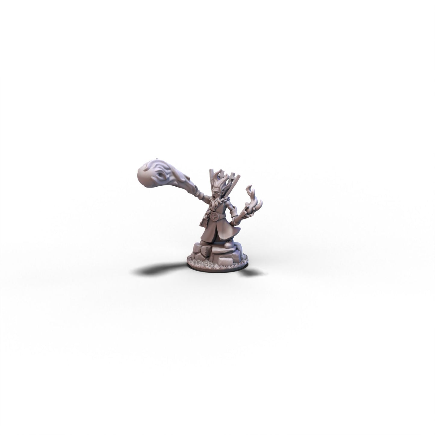 Empire | Fire Wizard on Rock | 10mm/15mm