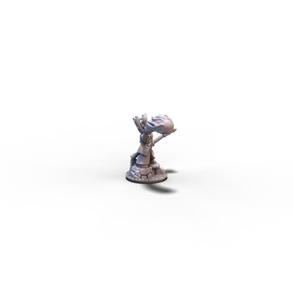 Empire | Fire Wizard on Rock | 10mm/15mm