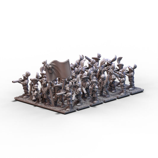 Empire | Musketeers Unit 1 (Banner 1) | 10mm/15mm