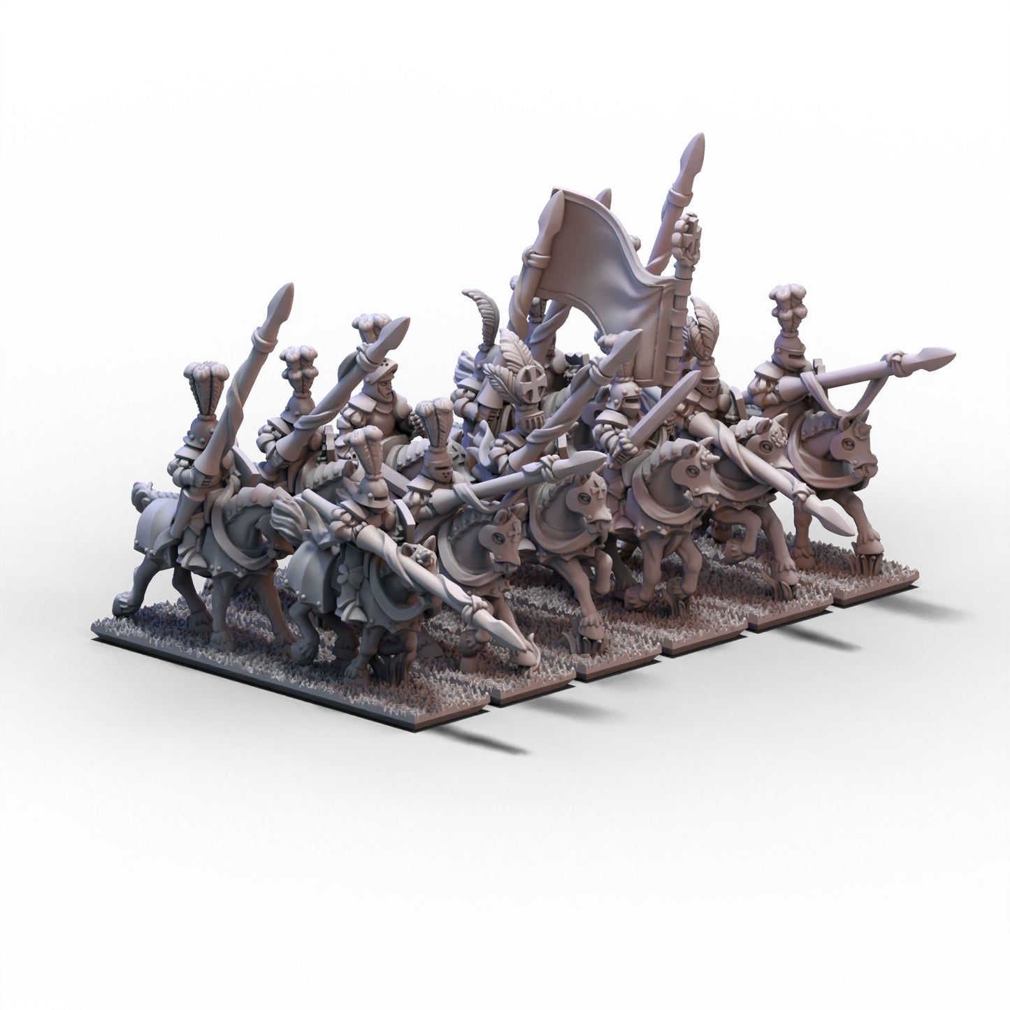 Empire | Knights Unit 2 Cross (Banner 1) | 10mm/15mm