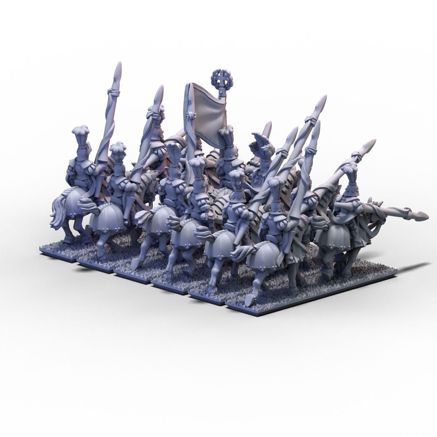 Empire | Knights Unit 2 Cross (Banner 1) | 10mm/15mm