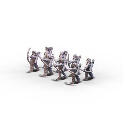 Generic | Levies with Bows | 15mm/28mm miniatures