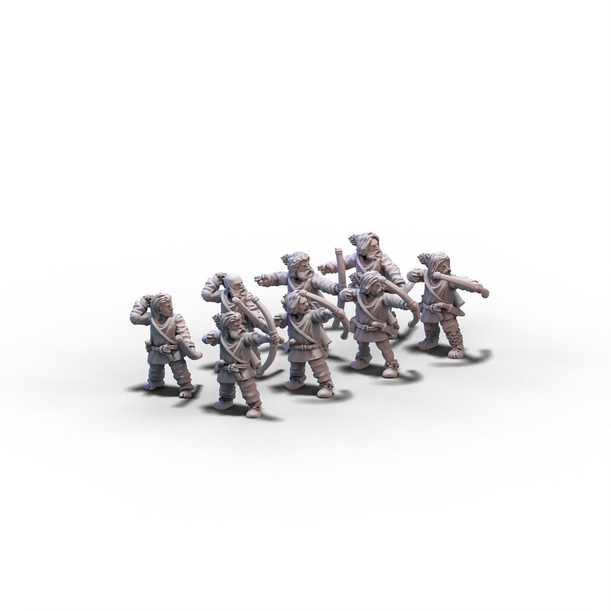 Generic | Levies with Bows | 15mm/28mm miniatures