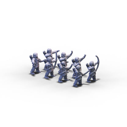 Generic | Levies with Bows | 15mm/28mm miniatures