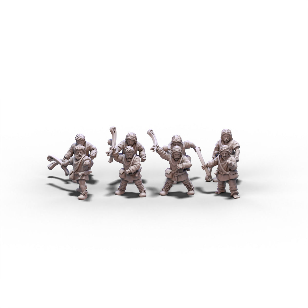 Generic | Levies with Slings | 15mm/28mm miniatures
