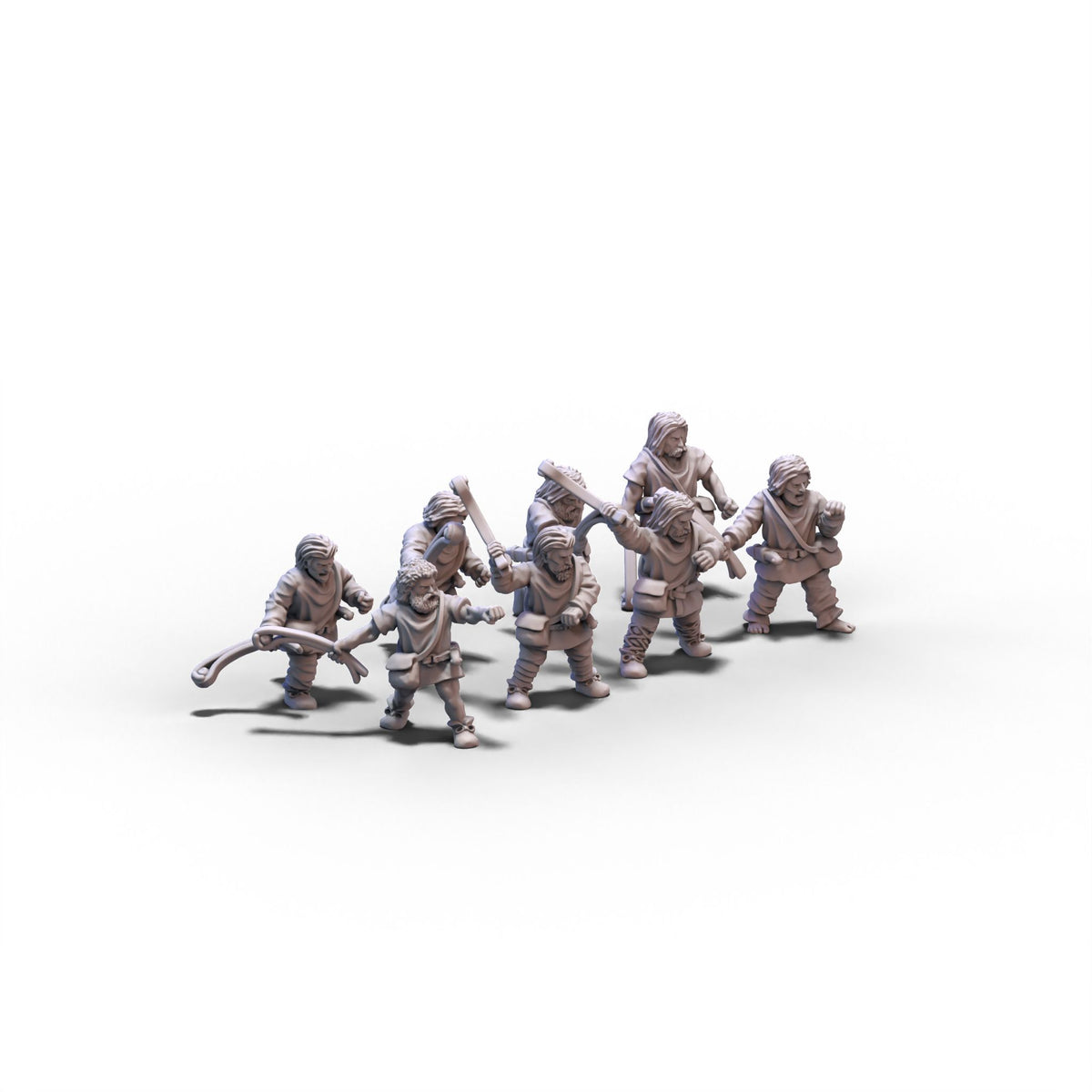 Generic | Levies with Slings | 15mm/28mm miniatures