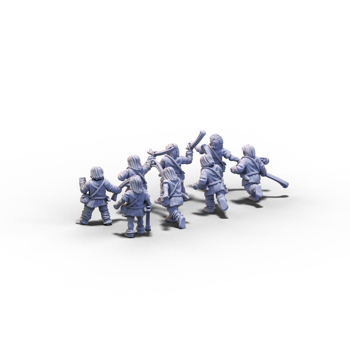 Generic | Levies with Slings | 15mm/28mm miniatures