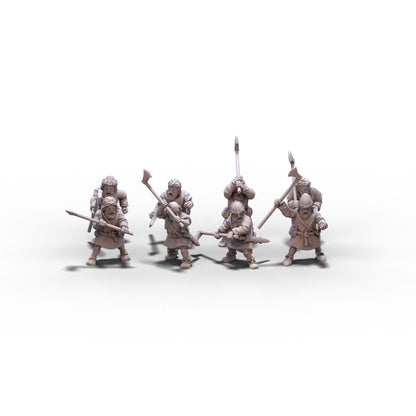 Irish | Hearthguards with Heavy Weapons | 15mm/28mm miniatures