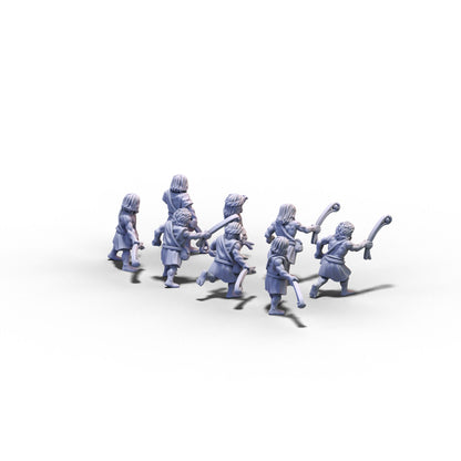 Irish | Levies with Slings | 15mm/28mm miniatures