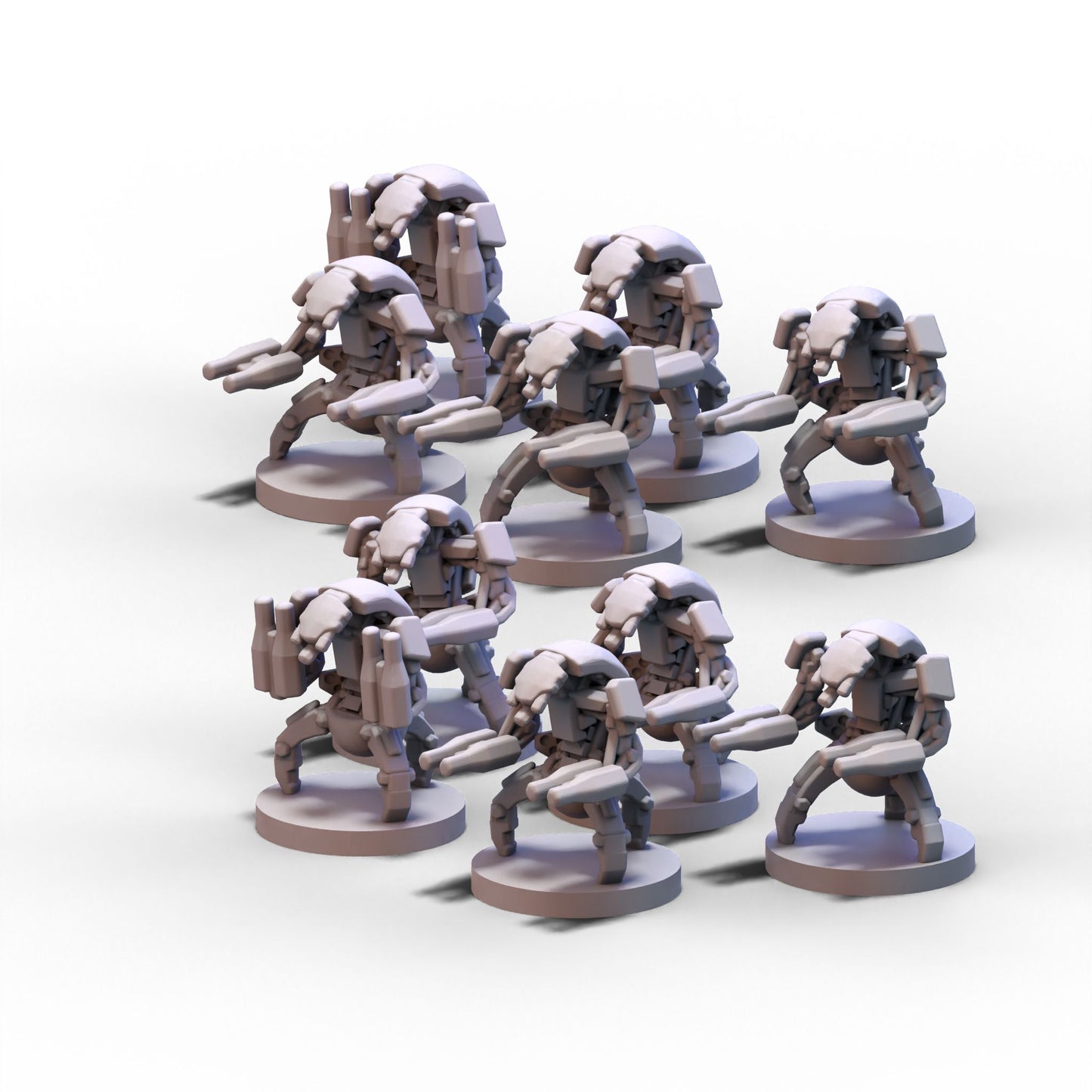 GMO Wars | Confederate Kalikoid Destroyer Bots | 6mm
