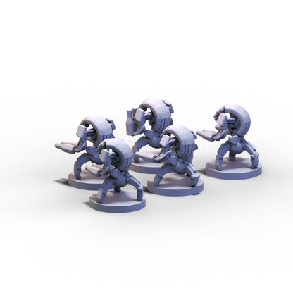 GMO Wars | Confederate Kalikoid Destroyer Bots | 6mm